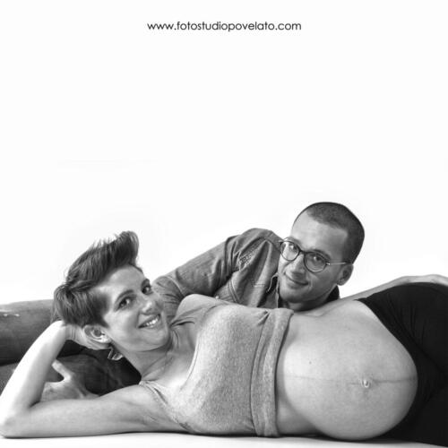 foto gravidanza mamma e papà Venezia